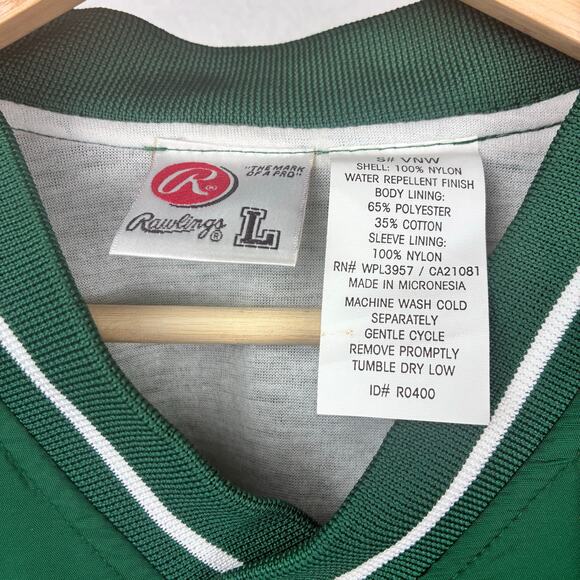 Vintage 1990 Rawlings Windbreaker Jacket NWT L – Nylon Lined 90s Sportswear - Picture 10 of 10